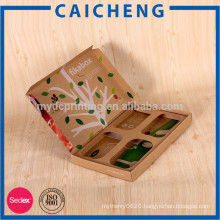 book shape brown paper packaging box food